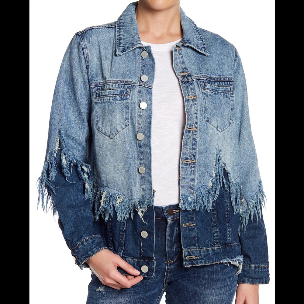Blanknyc two tone denim jacket